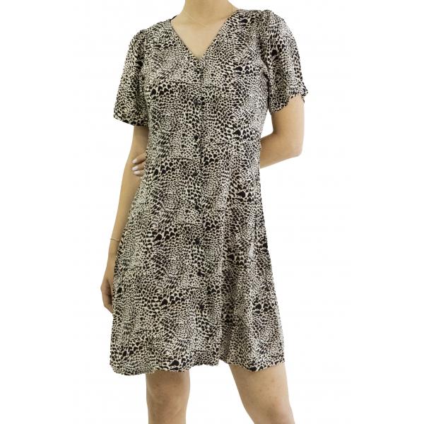 Vestito corto con scollo a V Only